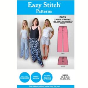 Eazy Stitch™ P033-Ladies Straight Leg Pants & Shorts