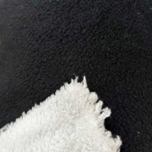 BLACK SHERPA BONDED FLEECE