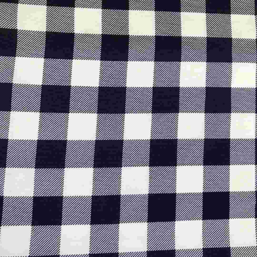 NAVY CHECK MINI MATT PRINT