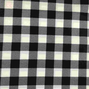 BLACK CHECK MINI MATT PRINT