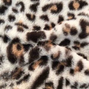 LIGHT BROWN LEOPARD FAUX FUR