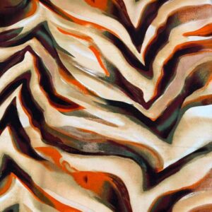 EARTH TONE ZEBRA PRINTED VISCOSE