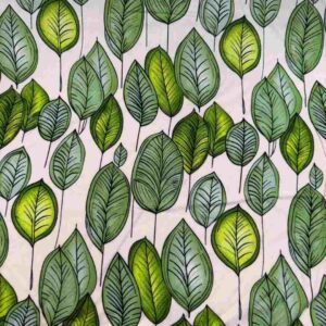 LIME & SAGE LEAF VISCOSE PRINT