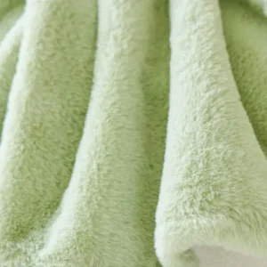 SAGE GREEN CORAL FLEECE FABRIC