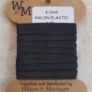 CORDED NYLON ELASTIC - BLACK / Ass Sizes - 2.75m