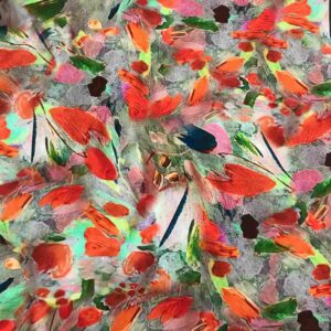 FLORAL GARDEN VISCOSE PRINT