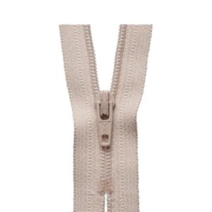 BEIGE CLOSE END ZIPS - SIZES: 15cm-60cm