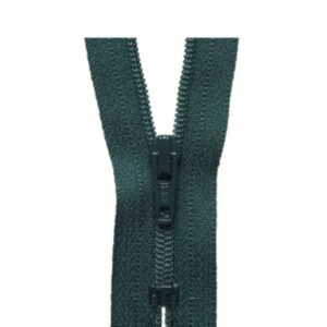 BOTTLE GREEN CLOSE END ZIPS - SIZES: 15cm-60cm