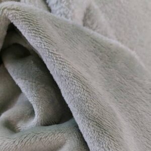 LIGHT GREY CORAL FLEECE FABRIC