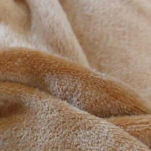 LIGHT BROWN CORAL FLEECE FABRIC