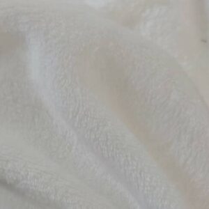 WHITE CORAL FLEECE FABRIC