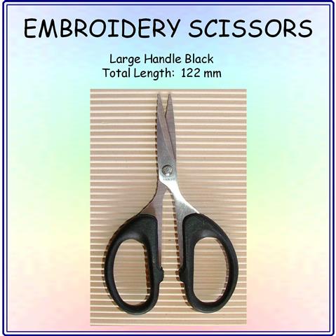 EMBROIDERY SCISSORS- LARGE HANDLE / 122mm - Image 2