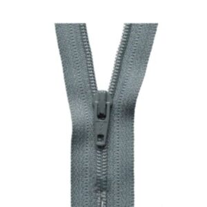 GREY CLOSE END ZIPS - SIZES: 15cm-60cm