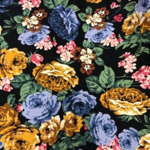 SMALL GOLD FLOWER SATEEN