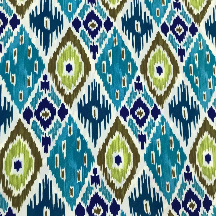 BLUE & GREEN WARP MINI MATT PRINT