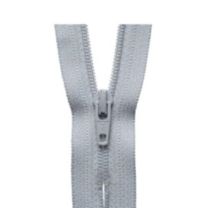 LIGHT GREY CLOSE END ZIPS - SIZES: 15cm-60cm