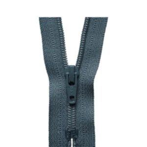 MID GREY CLOSE END ZIPS - SIZES: 15cm-60cm