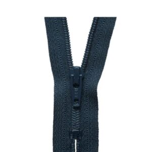NAVY CLOSE END ZIPS - SIZES: 15cm-60cm