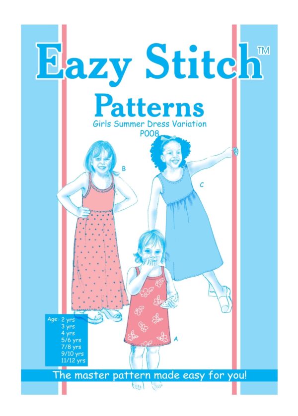 Eazy Stitch™ P008 – Girls Summer Dress