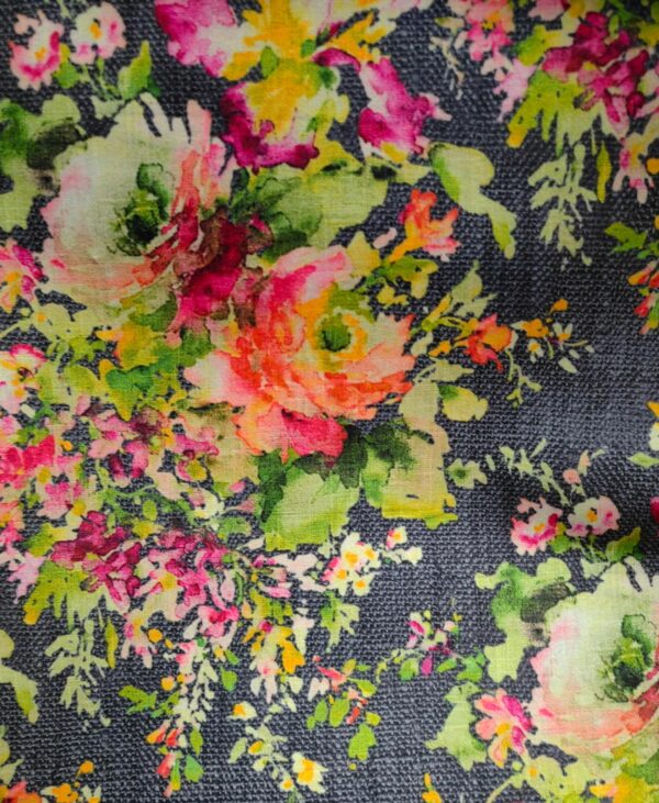 VELVET PRINTED FABRIC - FLORENCE