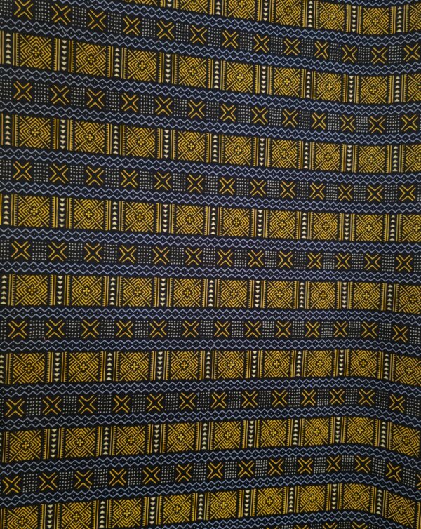 AFRICAN EAGLE - MALI INSPIRED DESIGN - YELLOW/NAVY