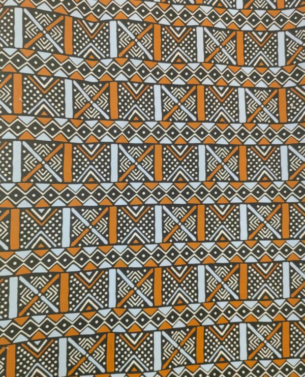 AFRICAN EAGLE - MALI INSPIRED DESIGN - BLUE / MUSTARD / BLACK