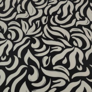 BLACK / WHITE VISCOSE PRINT