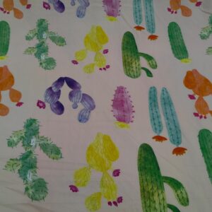 PINK CACTI VISCOSE PRINT