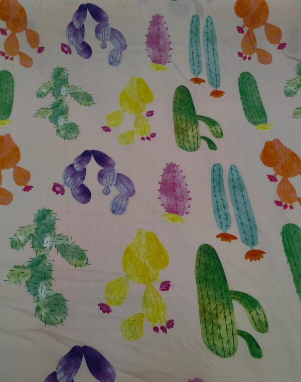 PINK CACTI VISCOSE PRINT