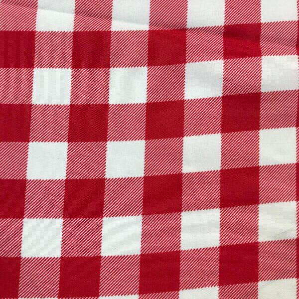 RED CHECKED MINI MATT PRINT