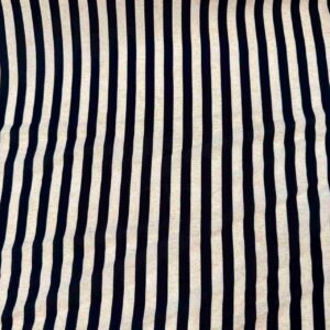 NAVY STRIPE VISCOSE PRINT