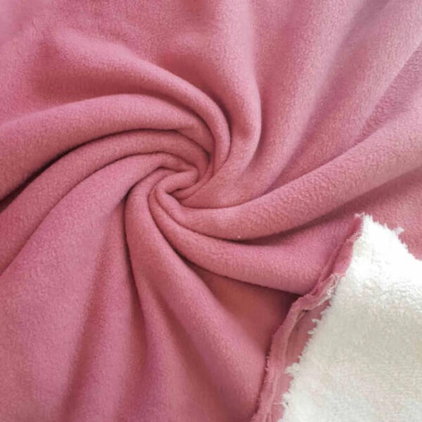 PINK SHERPA BONDED FLEECE