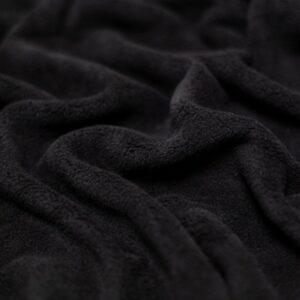 BLACK CORAL FLEECE FABRIC