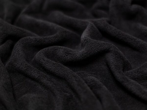BLACK CORAL FLEECE FABRIC