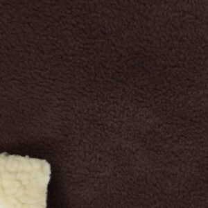 BROWN SHERPA BONDED FLEECE