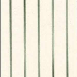 GREEN TICKING STRIPE COTTON FABRIC
