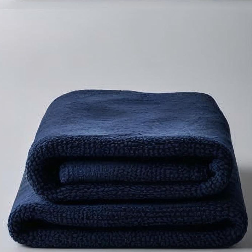 Navy Microfibre Towelling