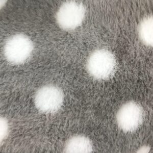 LIGHT GREY POLKA DOT FUR