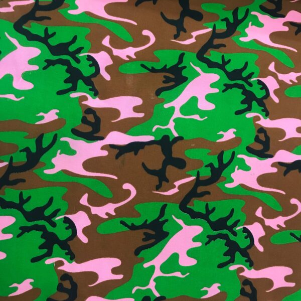 PINK CAMO POLYCOTTON