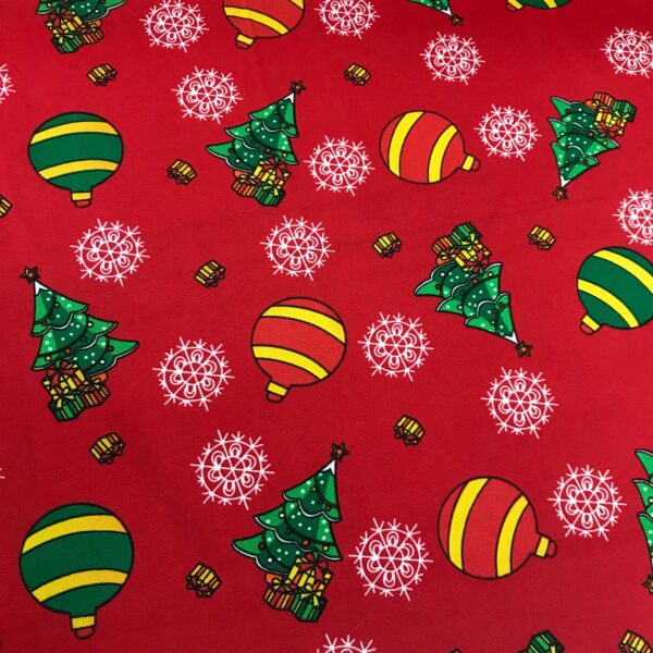 RED CHRISTMAS PRINT MINI MATT