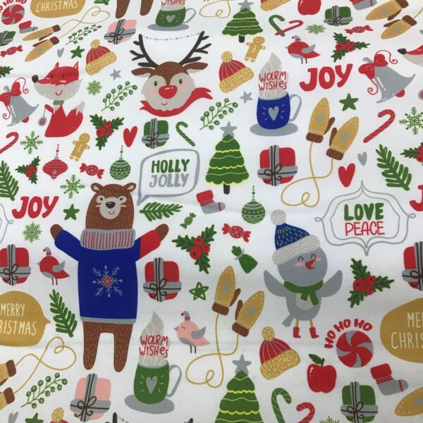 BEAR CHRISTMAS PRINT MINI MATT