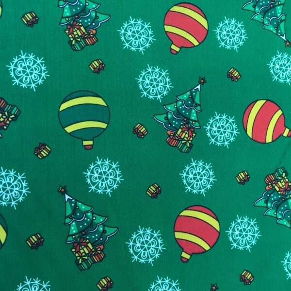 GREEN CHRISTMAS PRINT MINI MATT