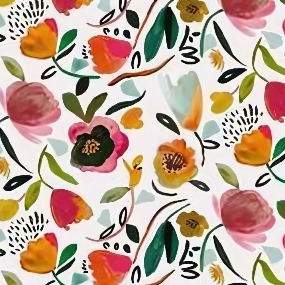 Bright Bouquet Oilcloth