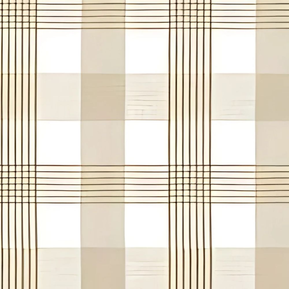 Checkered Charm Beige Oilcloth