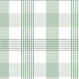 Checkered Charm Green Oilcloth