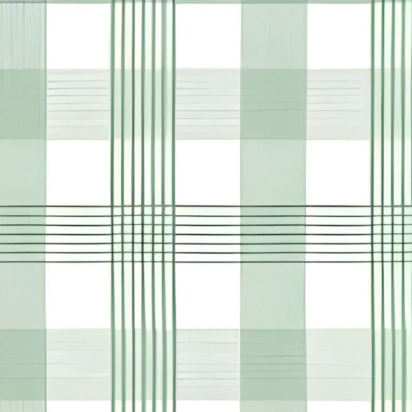 Checkered Charm Green Oilcloth
