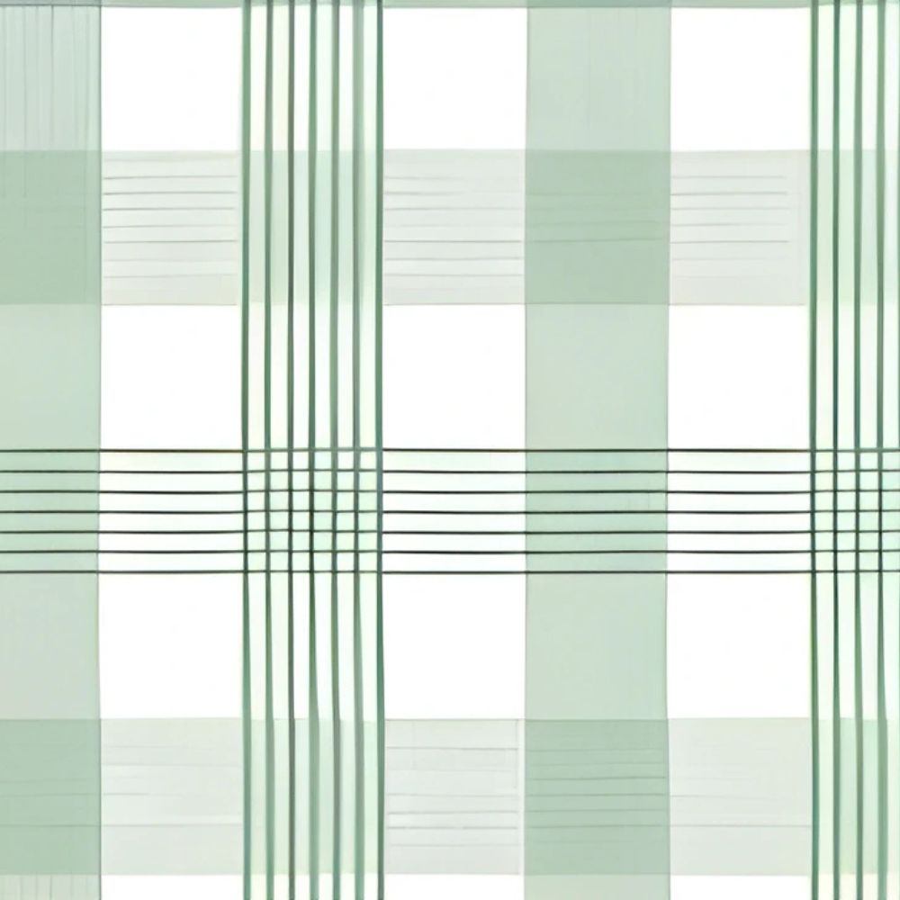 Checkered Charm Green Oilcloth