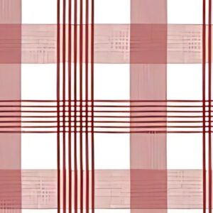 Checkered Charm Red Oilcloth