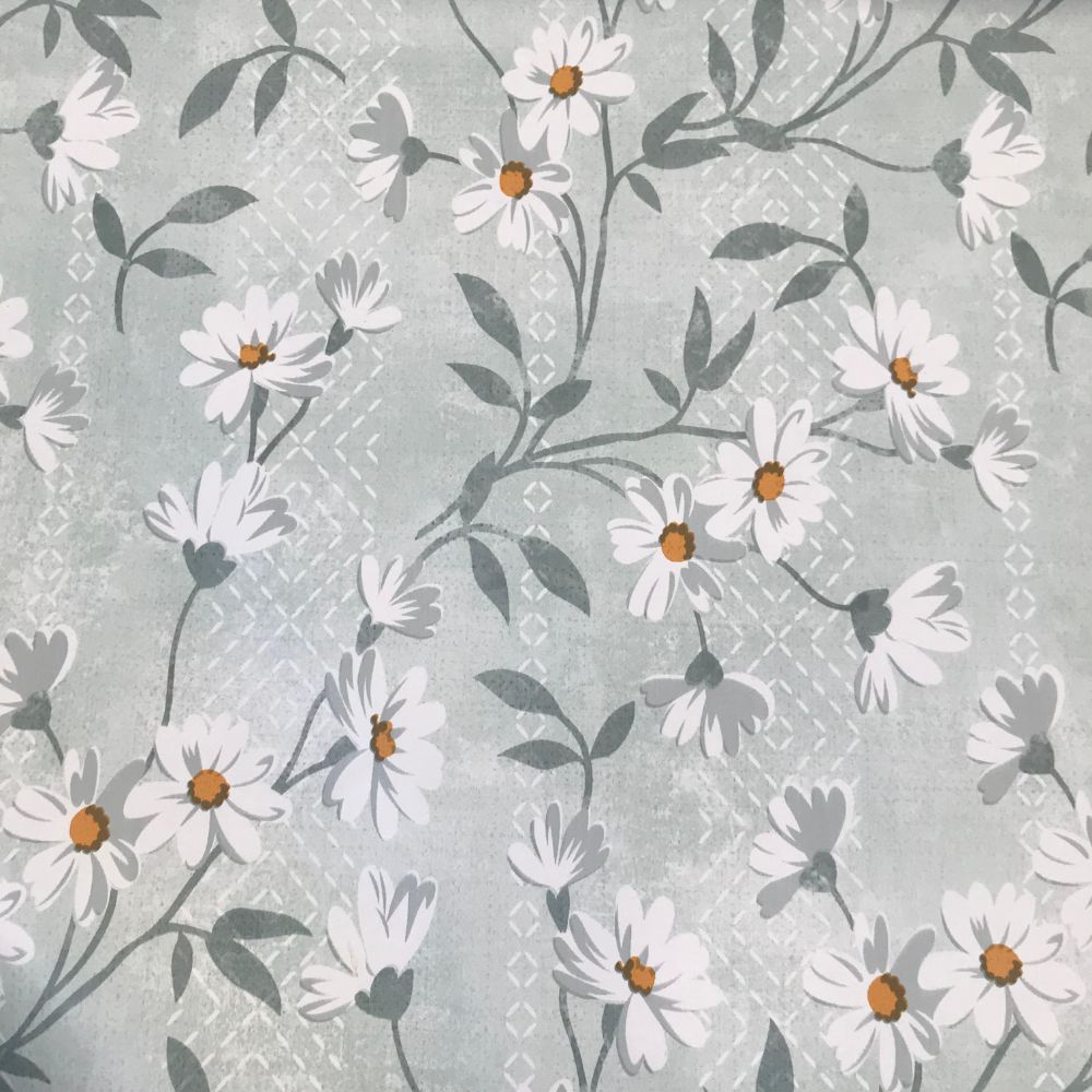 Daisy Delight Printed Oilcloth
