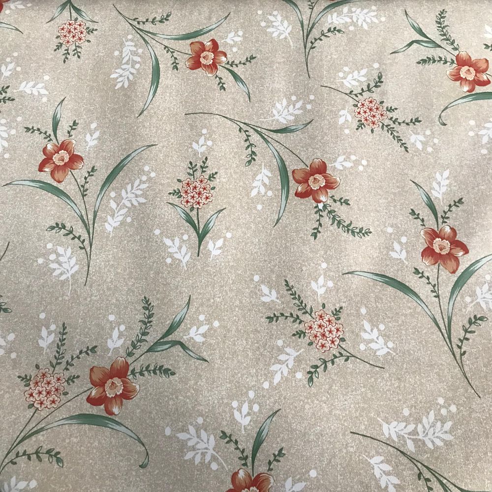 Dianthus Printed Oilcloth